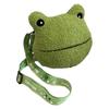 Plush Shoulder Bag Animal Shape Frog Crossbody Bag for Walking Party Girls