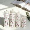 Vacuum Sealed Stainless Steel Water Bottle Durable Tumbler Water Cup Printed Cup Straw Cup  Travel