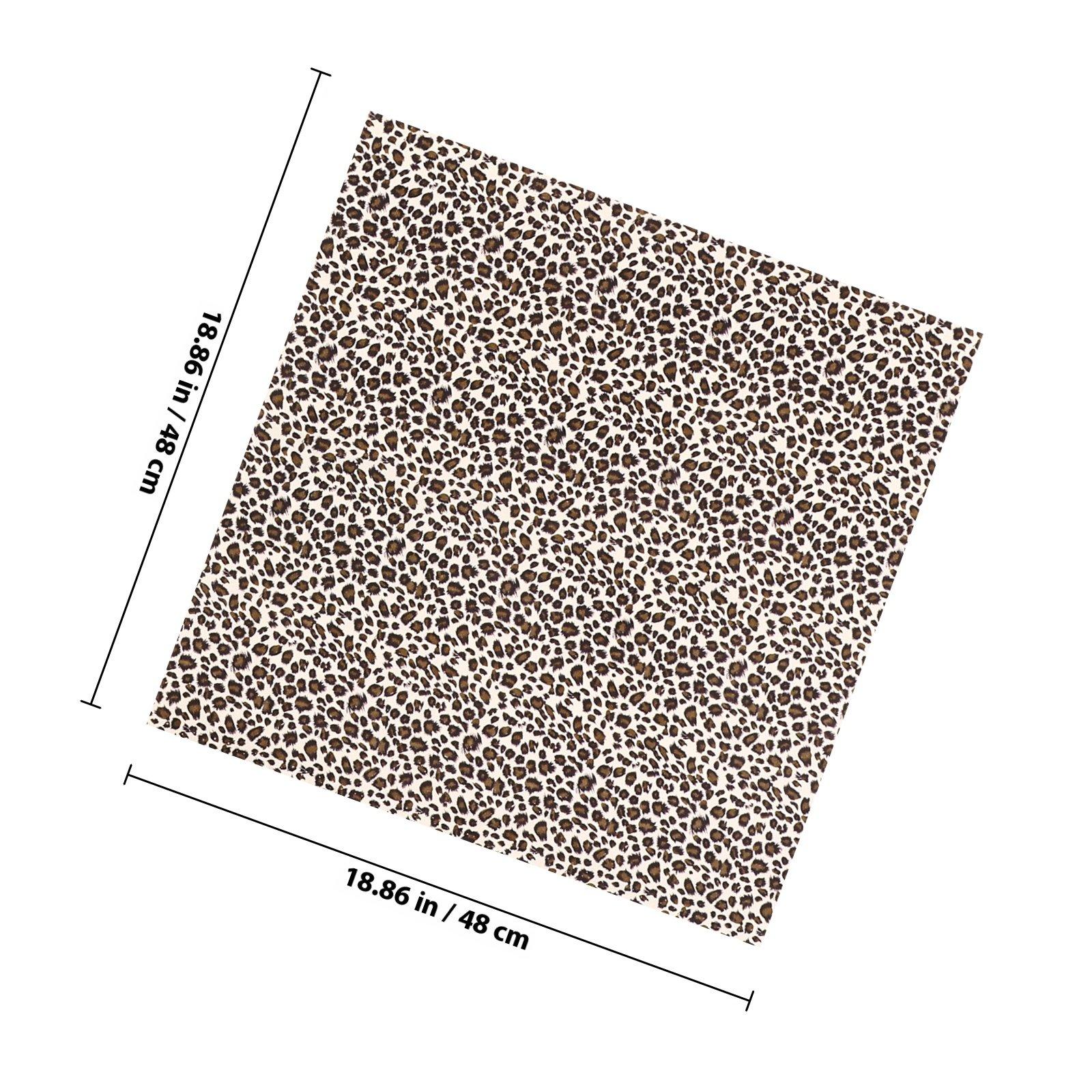 

5Pcs Cotton Leopard Print Patchwork Fabric DIY Sewing Cloth Decorative Animal Print Fabric for Craft Handmade DIY Material 24x24x0.2cm