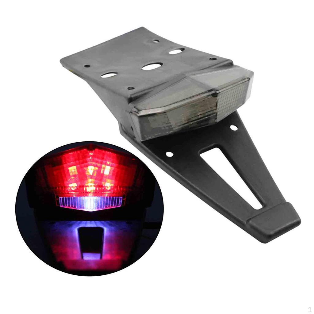 LED Brake Rear Stop Plate Holder Lights Universal for Motorbikes Bike Accessories