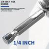 1 Set 6Pcs Stainless Steel Drilling Brush Twisted Wire Stainless Steel Cleaning Brushes for Electric Drill Rust Removal