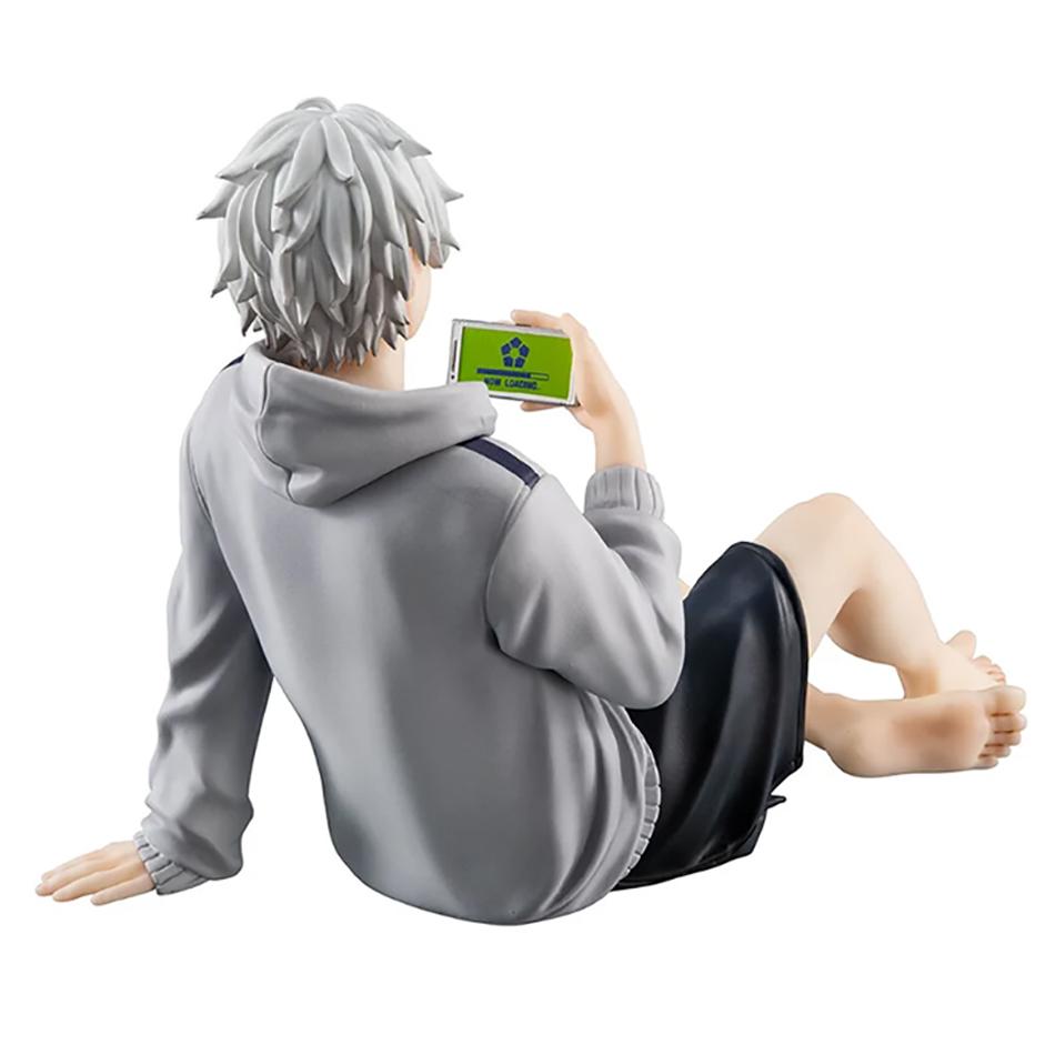 Blue Lock Anime Sitting Palmar Center Cute Nagi Seishiro Figure Model PVC Desk Decoration Toys Kids Birthday Gifts