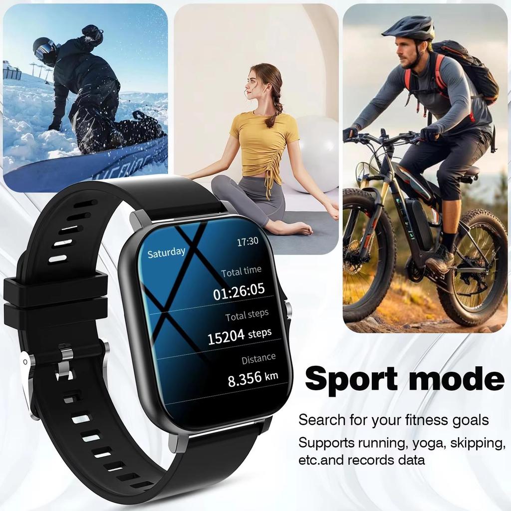 2026 New Smart Watch for Men Women Gift Full Touch Screen Sports Fitness Watch Bluetooth Call Digital Smartwatch