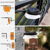 9 Led Solar Led Wall Lamp 110 Lumens Super Bright Ip55 Waterproof Outdoor Fence Light For Eaves Garden Pathway