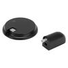 Door Stoper Push Type Strong Magnetic Mechanical Windproof Suction Door Stop Silent Firm Door Stop CatchMatte Black