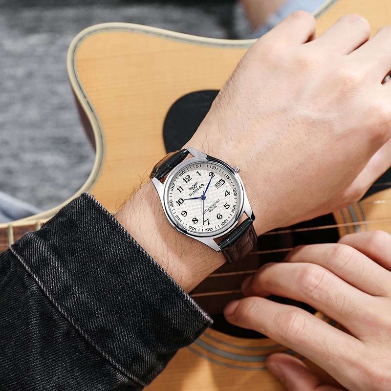 Casual Fashion Leather Strap Men Watches Montre de luxe homme New Best Products Dropshipping erkek saatleri Relogio