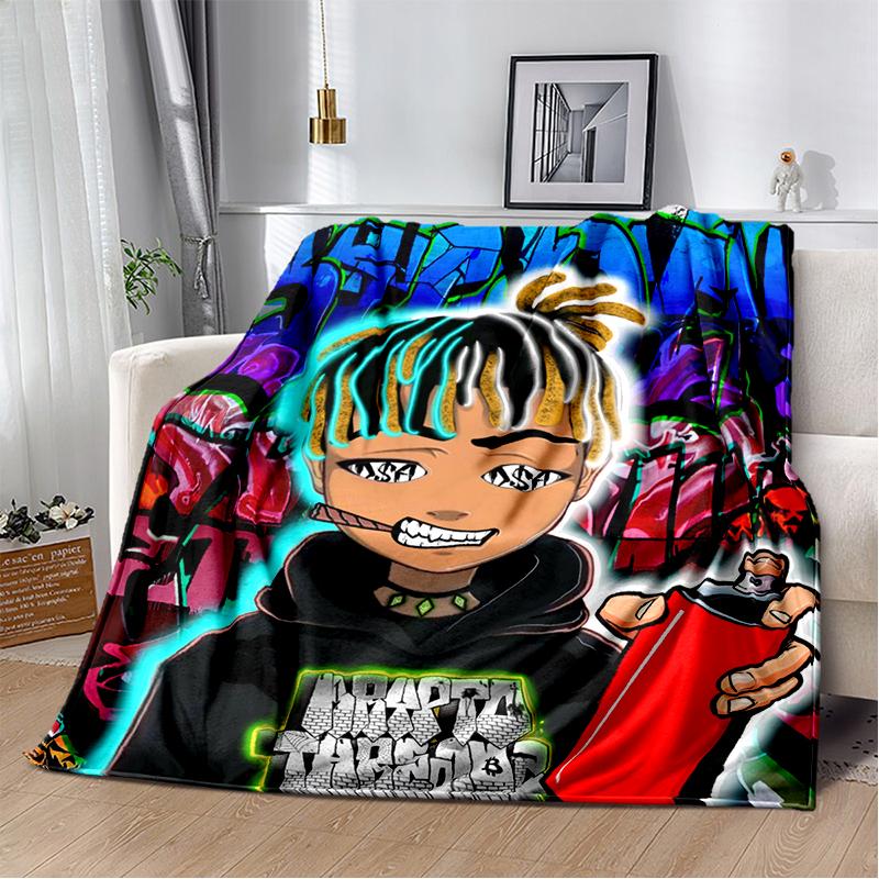 3D Print Juice WRLD 999 Legend Rapper Album Blanket,Soft Throw Blanket for Home Bedroom Bed Sofa Travel Picnic Cover Kid Gift
