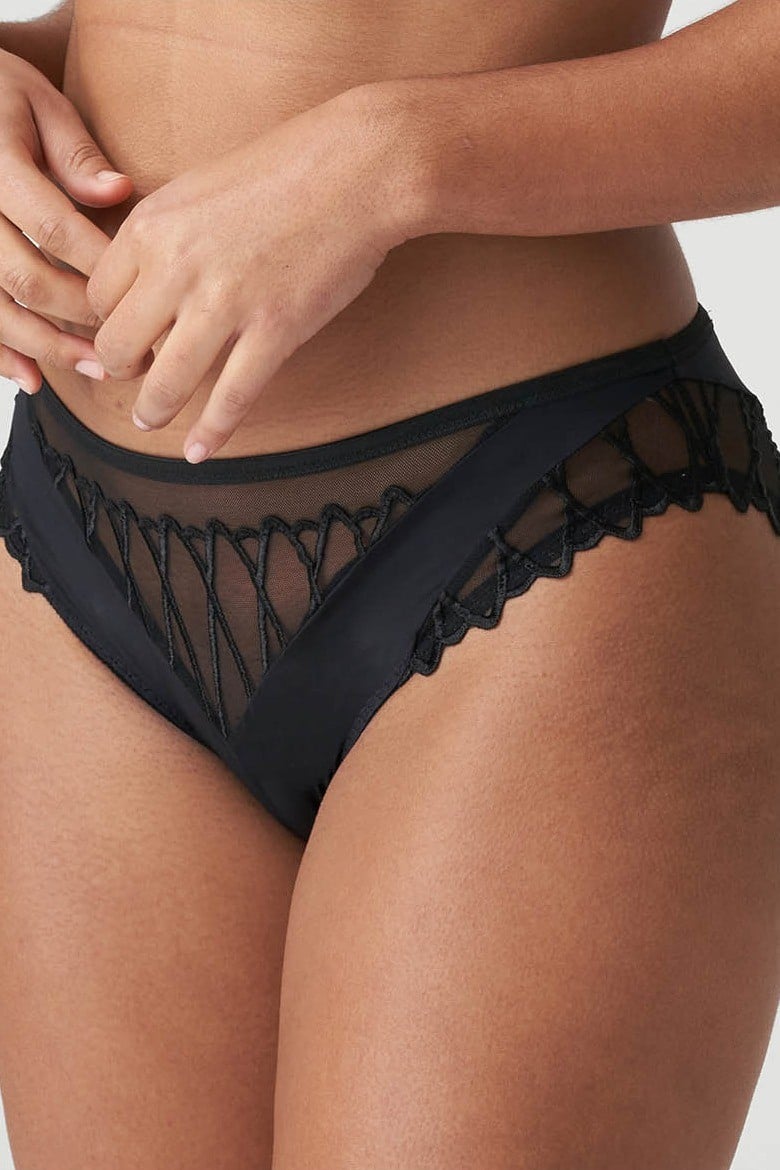 

Трусики сліп Prima Donna (92052) 2(S) прозорий колір чорний