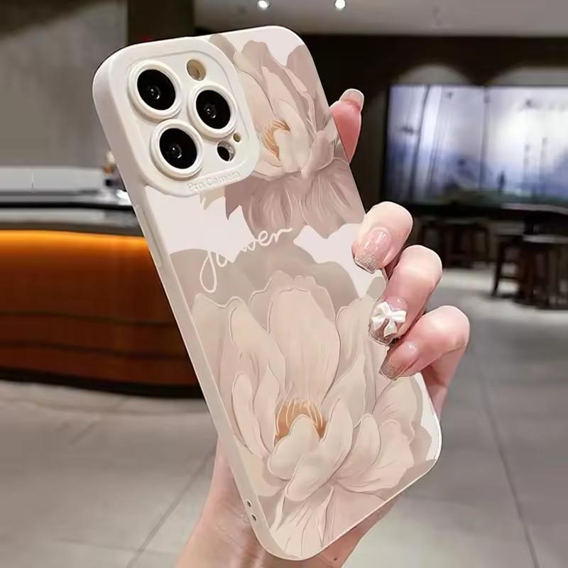Oil Painting Flower Case For Samsung Galaxy A55 A54 A33 Galaxy S25 S24 Ultra S24 FE S23 S21 FE S22 Plus S20FE  Cover