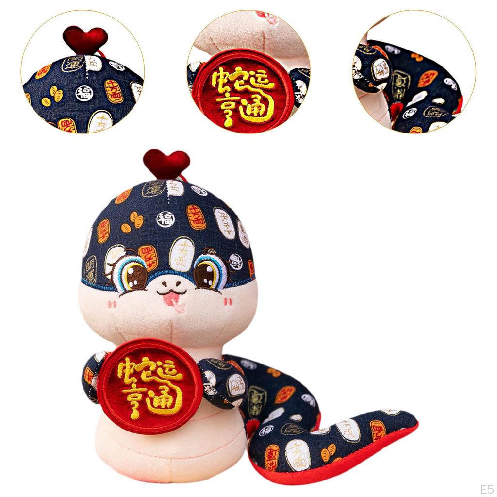 Plush Toy,Animal Stuffed Snake Figure Cartoon Soft Decor Doll Animal for Party