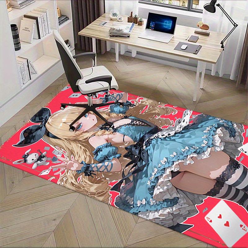1pc Cartoon,Anime Office Carpet Soft Polyester Entrance Carpet Washable Non Slip Machine Washable In