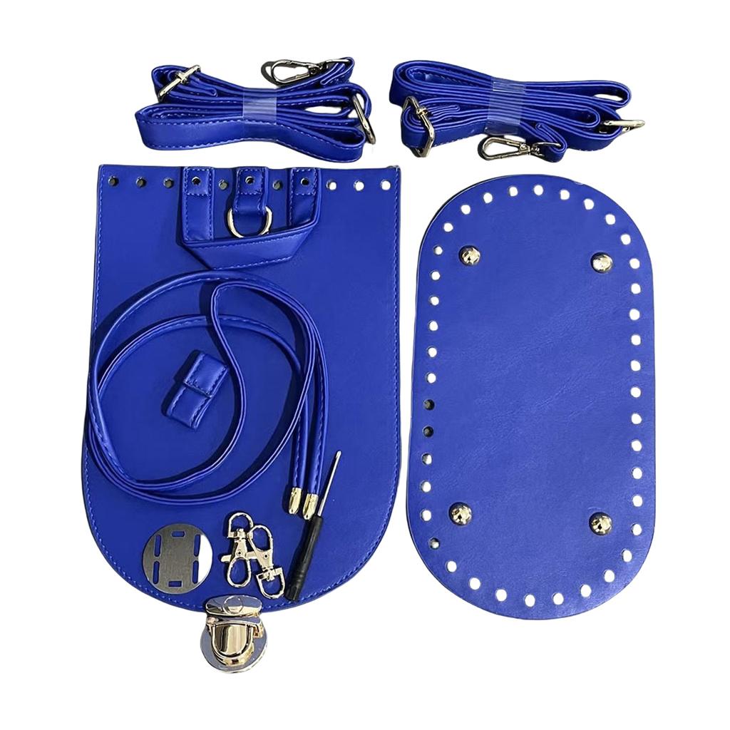 Verstellbarer Schultergurt PU Leder Taschenboden Bastelset Für Handgemachte Gehäkelte Rucksack Geldbörse Taschen Herstellungszubehör