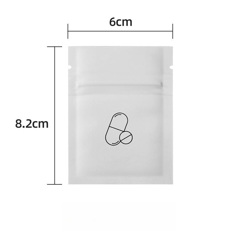 

Japanese Small Medicine Bag Portable Medicine Box Sealing Aluminum Foil Self-sealing Mini Dark and Moisture-proof Pills