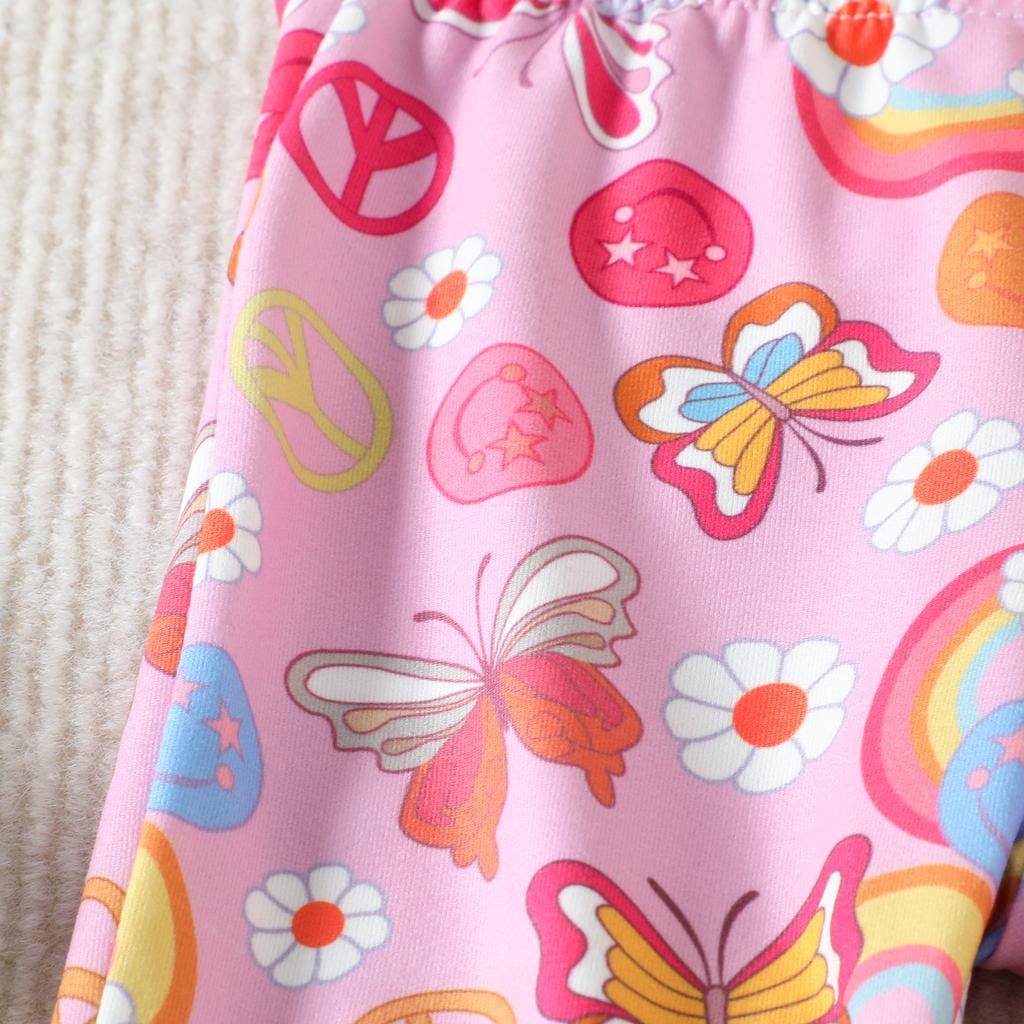 Kids Girls Summer Clothes Set Baby Sleeveless Halter Tops + Flower Flare Long Pants +Headband Children Fashion Outfits