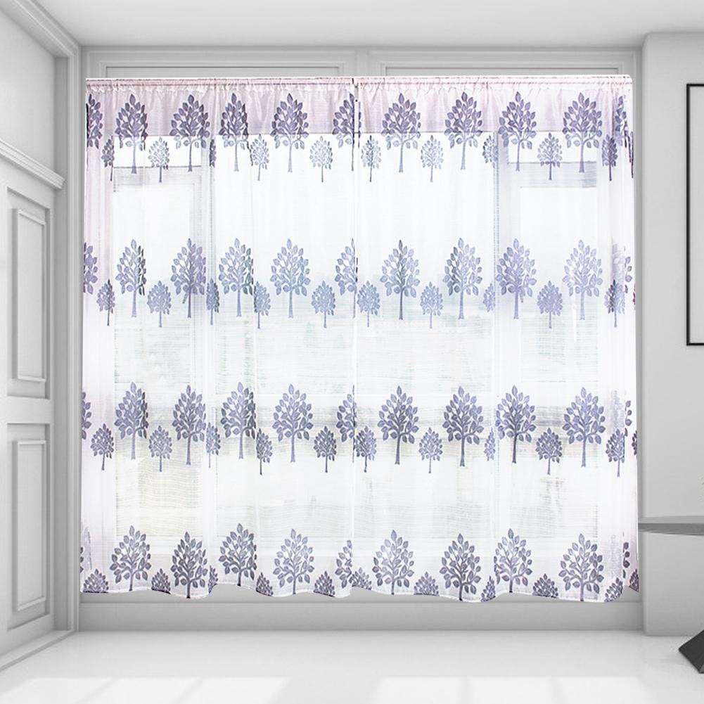 TreE  shape Anti mosquito Super Soft Sheer Voile Drape Window Curtains Livling Room Decor
