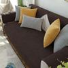 Funda de Sofá de Pana Impermeable Color Sólido Funda de Sofá Cojín de Sofá Combinado para Sala de Estar Antideslizante Multifuncional para el Hogar
