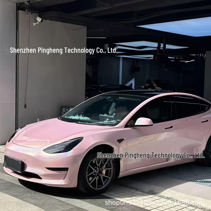 Película Laser Rosa Arco-Íris que Muda de Cor para Carros, Motos, Bicicletas e Móveis