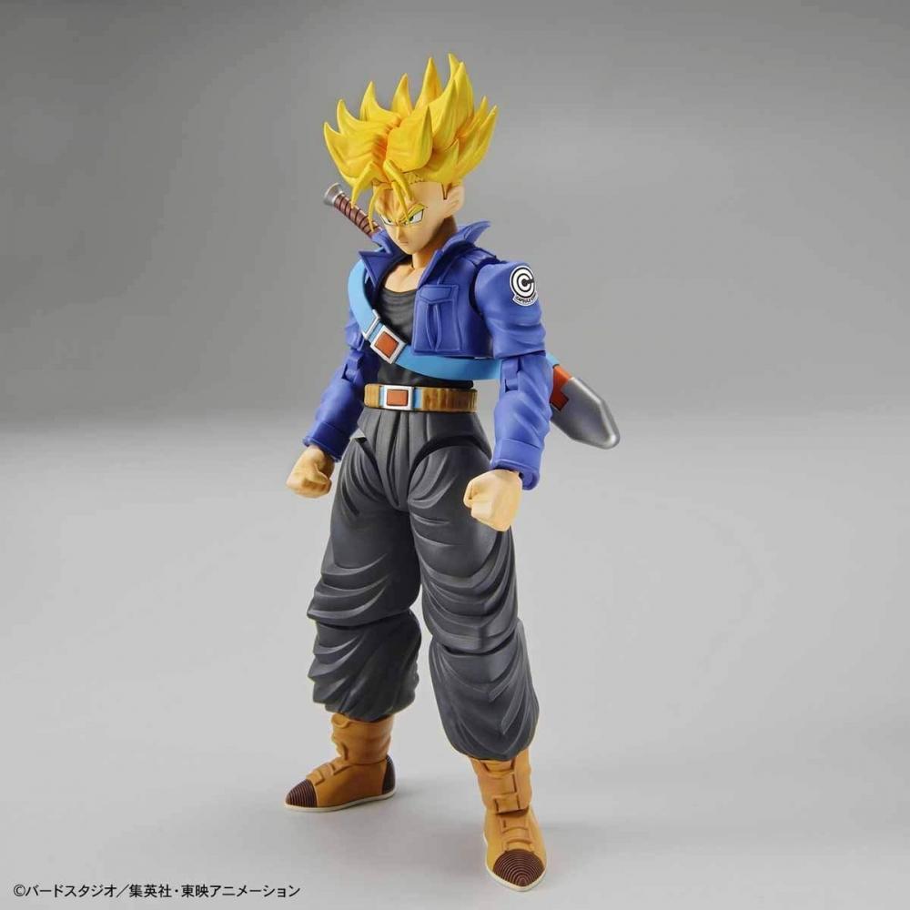 Trunks Dragon Ball Super Saiyan standard cu înălțări figurative (Reînnoire) Model din plastic cu coduri de culori