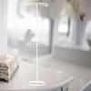 Girls Rotating Jewelry Display Stand Stable Carbon Steel 2 Tiers Necklace Holder Multi-Purpose