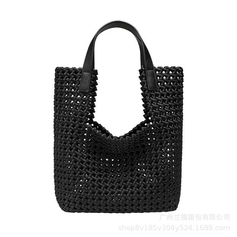 Hand Woven Shoulder Bag Large Capacity Tote Mother Bag Internet Celebrity Shoulder Armpit Bag