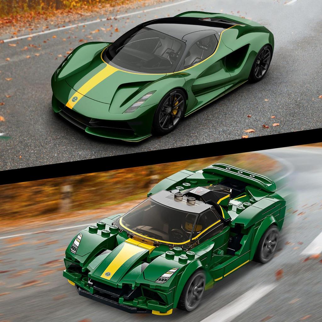 LEGO Speed Champion Lotus Evija Toy Present Birthday Block Christmas Boys Girls Children 8 Years Old 9 Years Old 10 Years Old Elementary School