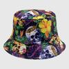Dye Fisherman Tie Hat Uv Protection Assorted Colors Print Butterfly Cat Cap Leaf