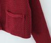 Women's Fashion Thick Knit Cardigan with Metal Buckle - Trendy European and American Style Sweater