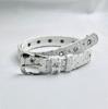 Denim Sequin Star Ripped Canvas Leather Belt - Y2K Hot Girl Style