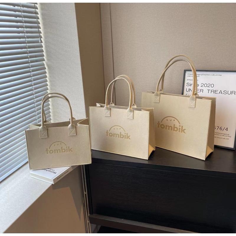 Ladies Felt Tote Bag - Available in Large, Medium, Small Sizes