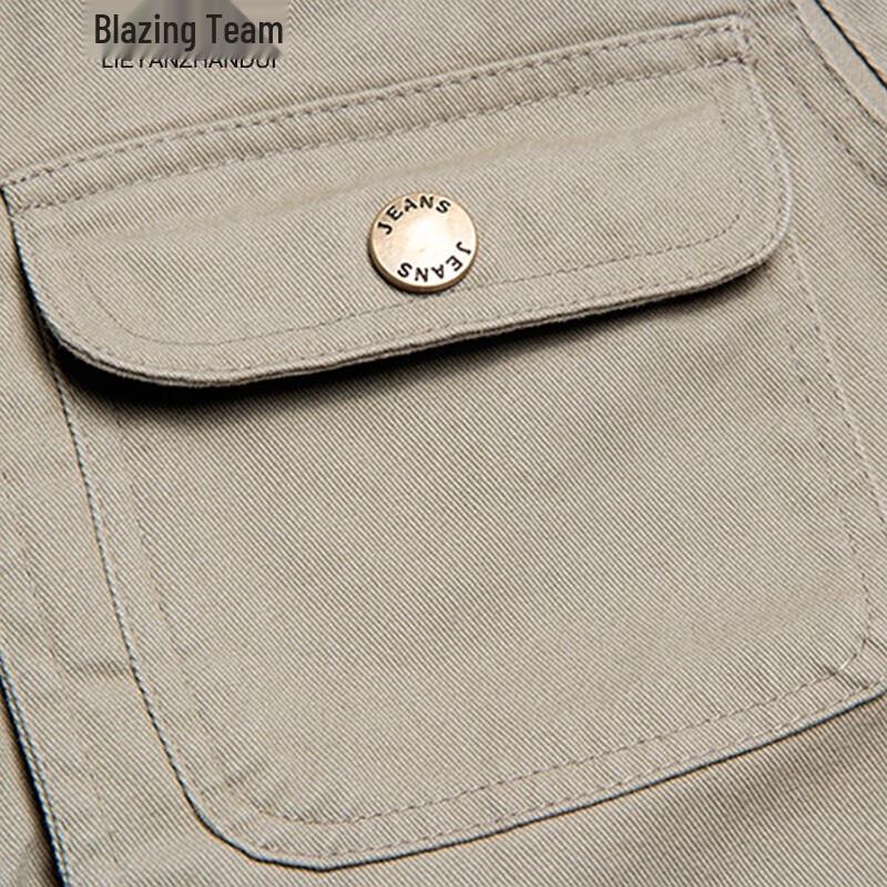 Gilet in Cotone da Uomo Multi-tasche per Pesca e Fotografia