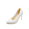 2025 summer foreign trade new low-top work shoes large size thick high heel shallow mouth foot cuff pointed thick heel round head women's shoes