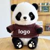 Adorable Panda Plush Toy with Outfit - Chengdu Souvenir and Festival Gift, Customizable with Logo.
