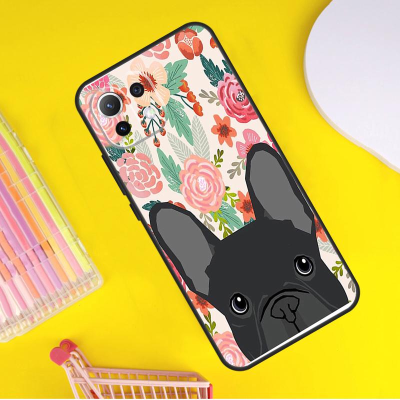 French Bulldog Cover For Xiaomi 14 13 Ultra 11T 12T 13T 14T Pro POCO X7 Pro X3 X5 F3 F5 F6 M6 X6 Pro Case