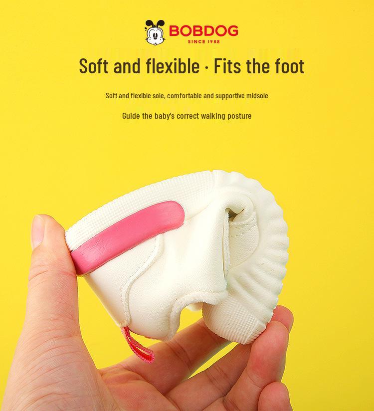 Babu Dou Baby & Toddler Winter Velvet Shoes for Walking - Warm Cotton Casual Sneakers, Ages 1-3.