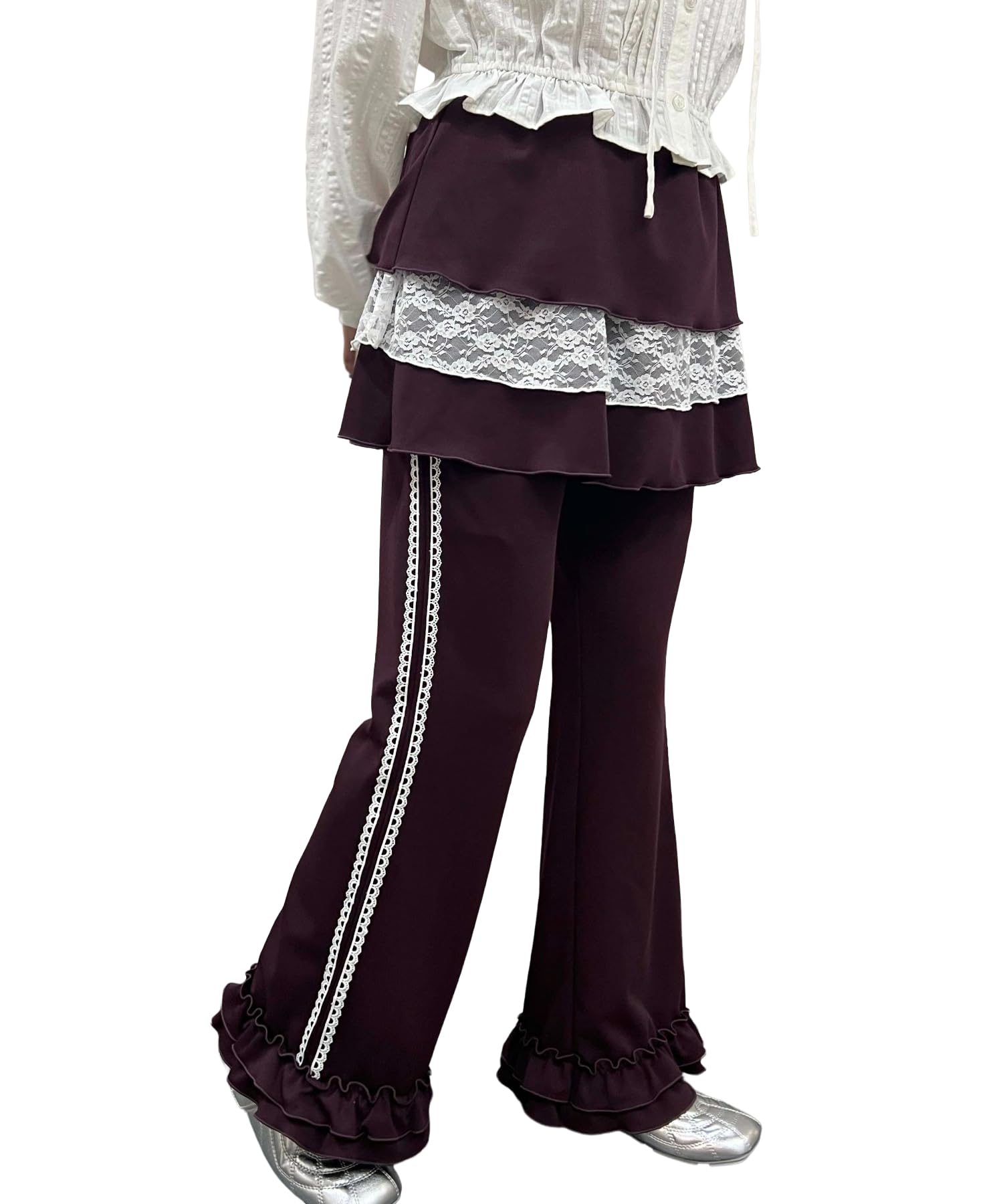 

WEGO WC Skirt Layered Track Brown Women s Pants,