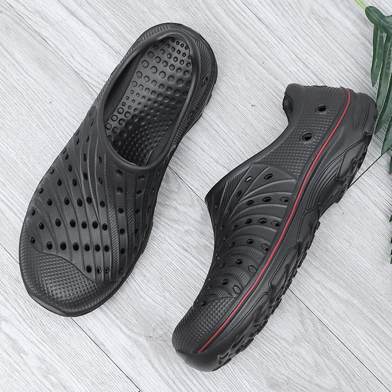 Men's Summer Hollow Out Breathable Beach Sandals Casual Outdoor Slippers Sandals Men Male Graden Clogs Slippers Slip On Loafers