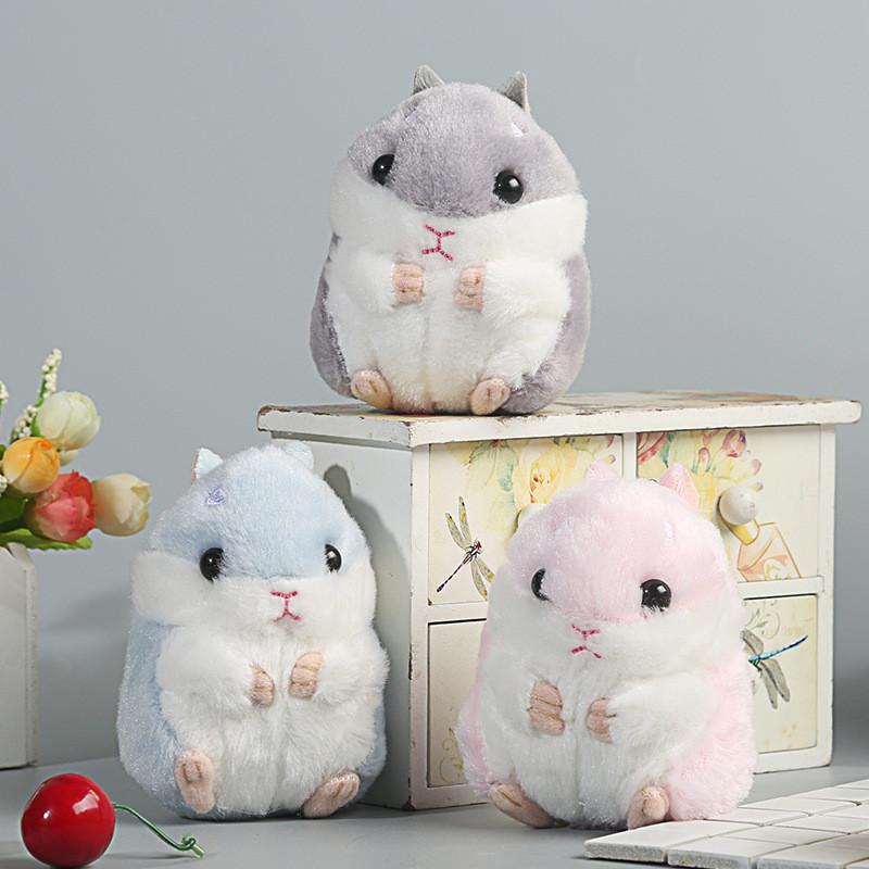 Plush Hamster Playful Toy Cartoon Keychain Adorable Gift For Young Girls And Kids