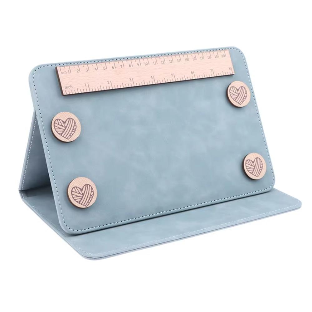 

Складний тримач для схеми в язання Тримач для в язання Інструмент для в язання Гачком Зберігач таблиці Аксесуари для рукоділля синій