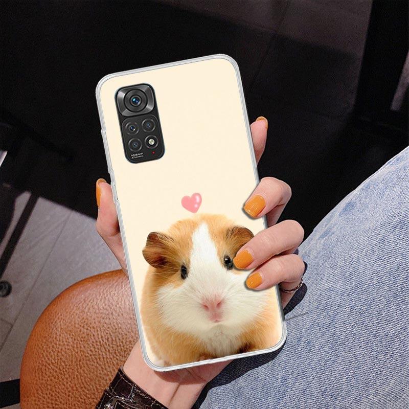 Cute Lovely Pet Hamster Phone Case For Xiaomi Redmi Note 15 14 13 12S 12 11 Pro Plus 14S 11S 11E 10 10S 11T 5G Personalized Cove
