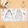 Anime Angel Girls Kawaii Towel Quick Dry Absorbent Beach Towel for Sports, Fitness, Swimming and Outdoor Activities