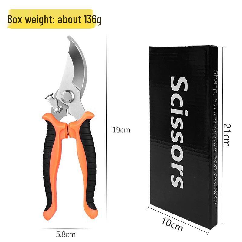 Multifunctional Stainless Steel Pruning Shears for Gardening, Grafting, and Flower Branches