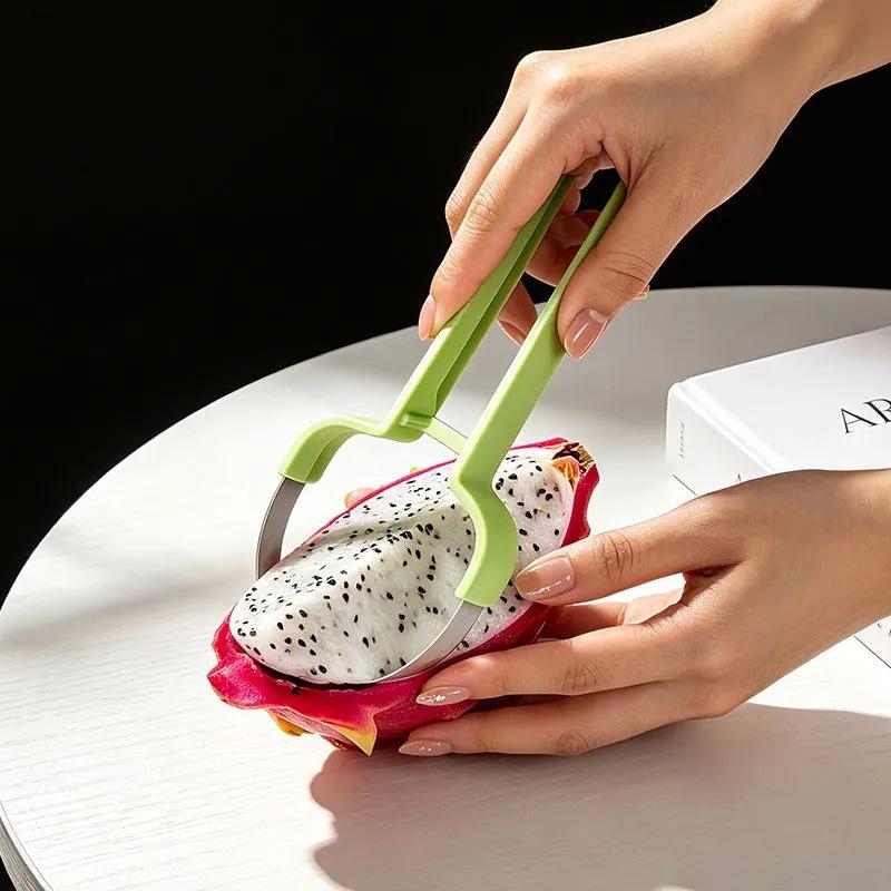 3in1 Fruit Ball Digger Watermelon Slicer Cutter Scoop Fruit Carving Knife Cutter Fruit Platter Fruit Dish Pulp Separator