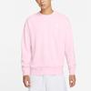 Nike Solid Color Crew Neck Pullover Sweatshirt Men Tops Pink BV2667-663