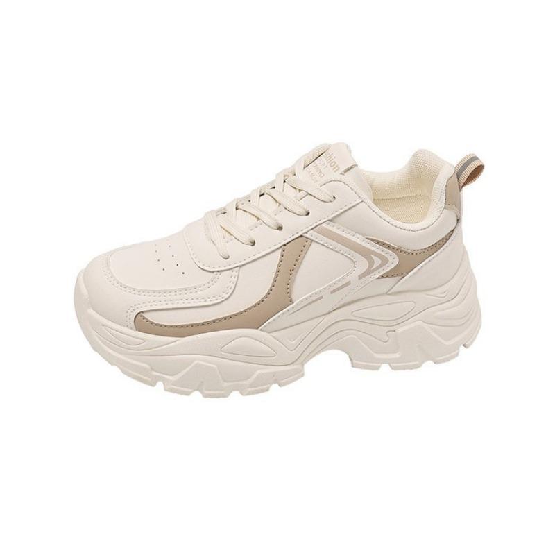 

Папины кроссовки на толстой подошве, увеличивающие рост, новая осенняя мода, универсальный тренд, женская обувь на шнуровке, повседневная спортивная обувь 41