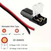 50 Pieces of 2-Pin Plug Electrical Connectors for Automotive Wires and Cables, Automotive Electrical Connector Strip Terminals