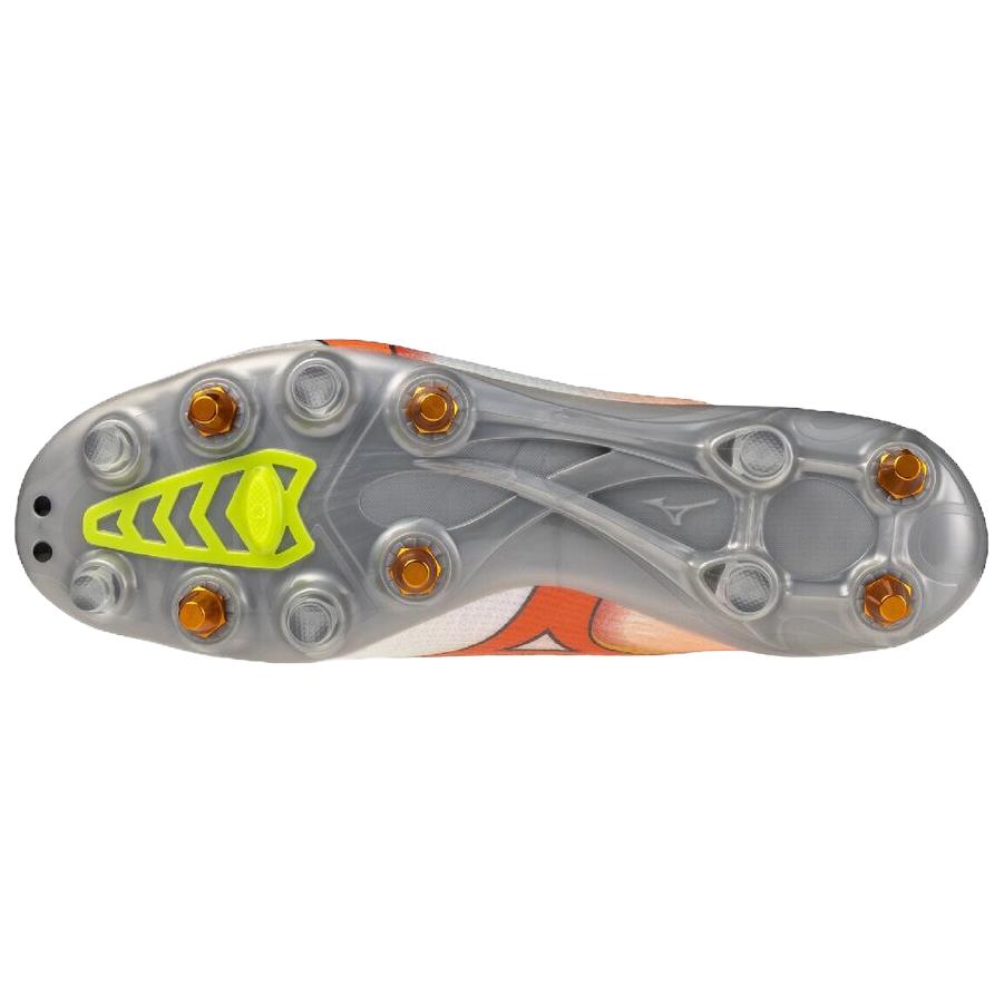 Mizuno Alpha 3 Japan Mix Comfortable Versatile Soccer Shoes Unisex Sneaker Orange P1GC266054