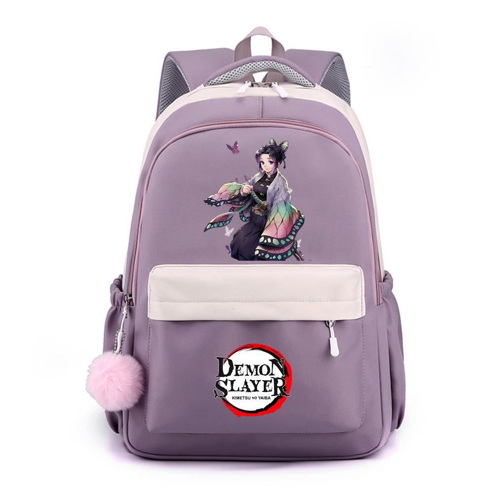Anime Demon Slayer Printed Backpack for Teenger Student Large Capacity Waterproof Schoolbag Bookbag Women Travel Bag Gift