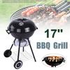 Grube Outdoor Camping Kocher Garten Grillwerkzeuge 17'' BBQ Zubehör Kochwerkzeuge Wagen Metall Holzkohle BBQ Grill