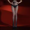 Collant Aurora Sexy Macchiato Prisma Riflesso Bicolore Senza Vita Linea Unica Cavallo Elasticità Collant Setosi Ragazza Festa Ootd Moda