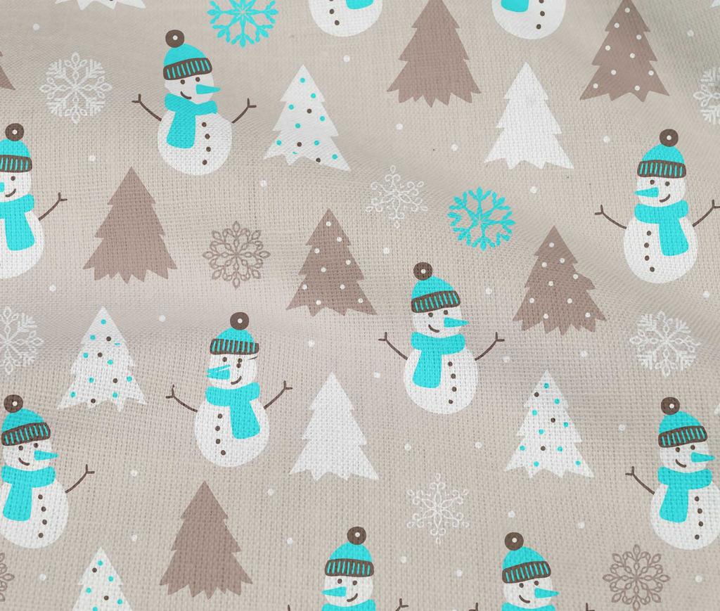 oneOone Cotton Flex Dusty Pink Fabric Christmas Winter Theme Quilting Supplies Print Sewing Fabric By The Yard 40 Inch